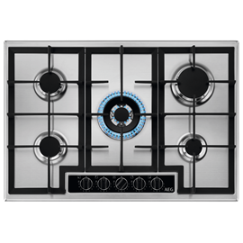 Plaque de cuisson &#224; gaz encastrable de 75 cm de la s&#233;rie 6000 avec 5 zones de cuisson