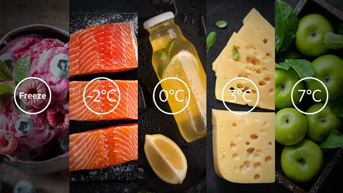ONE TEMPERATURE FOR ALL YOUR FOOD